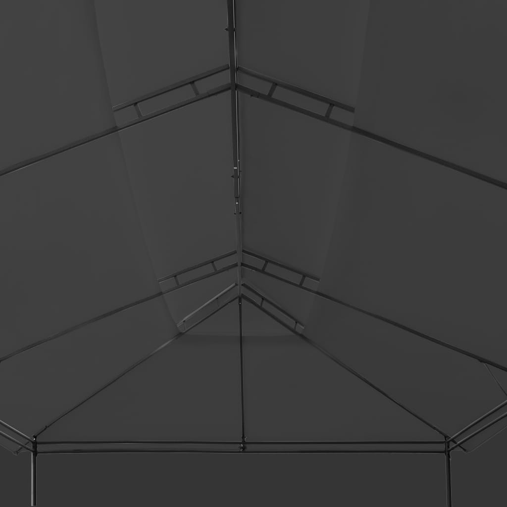 Huvimaja verhoilla 600x298x270 cm antrasiitti - Sisustajankoti.fi