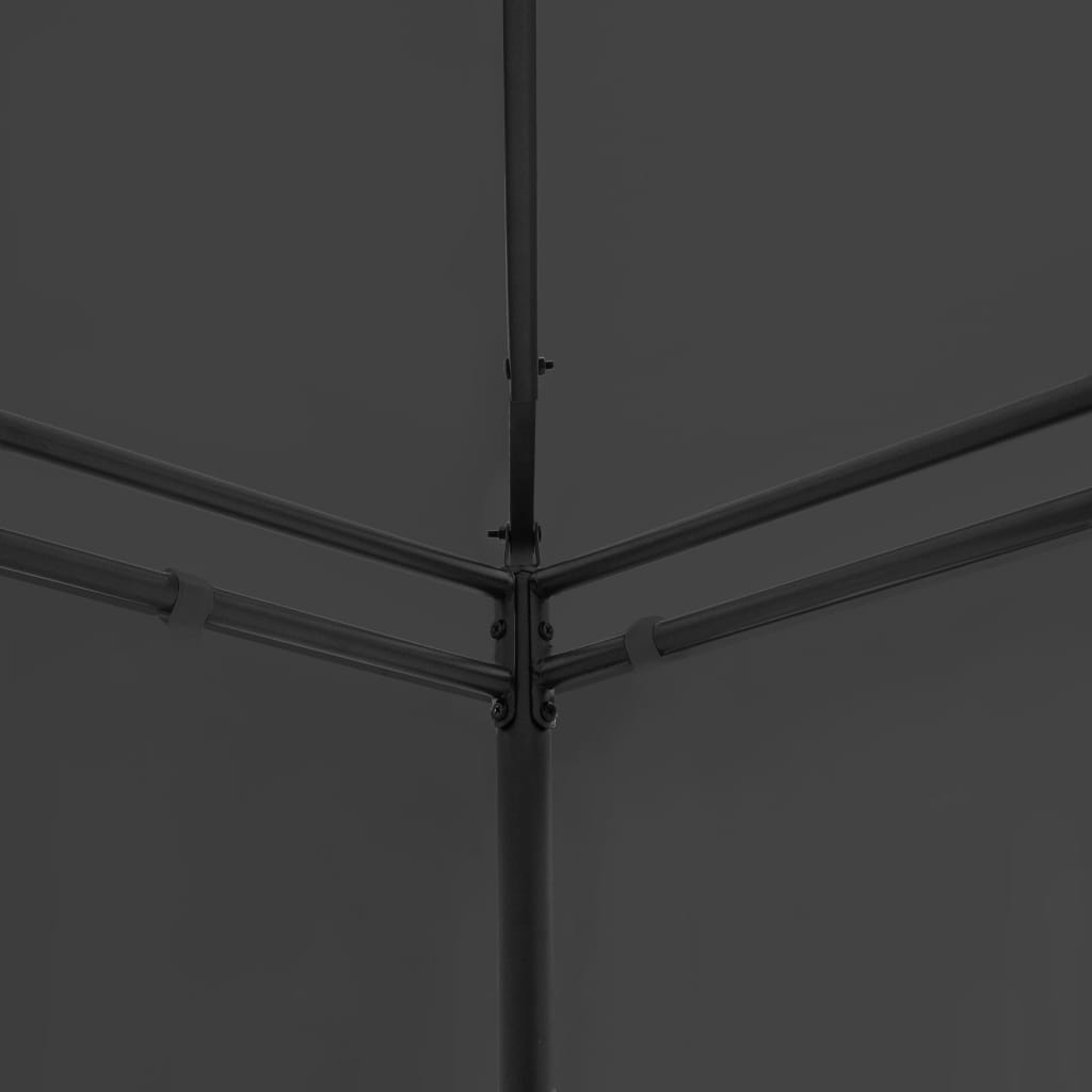 Huvimaja verhoilla 600x298x270 cm antrasiitti - Sisustajankoti.fi