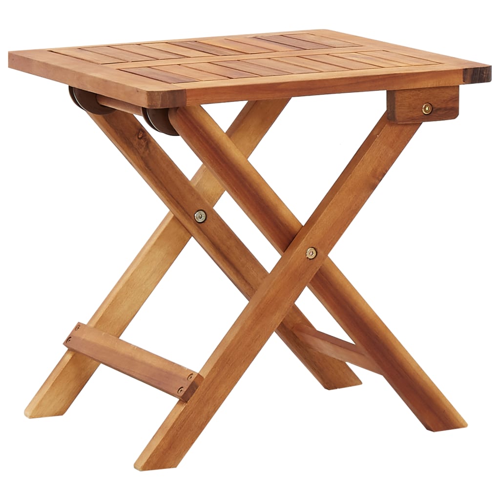 Kokoontaittuva puutarhan sohvapöytä 40x40x40cm täysi akaasiapuu - Sisustajankoti.fi