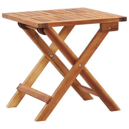 Kokoontaittuva puutarhan sohvapöytä 40x40x40cm täysi akaasiapuu - Sisustajankoti.fi