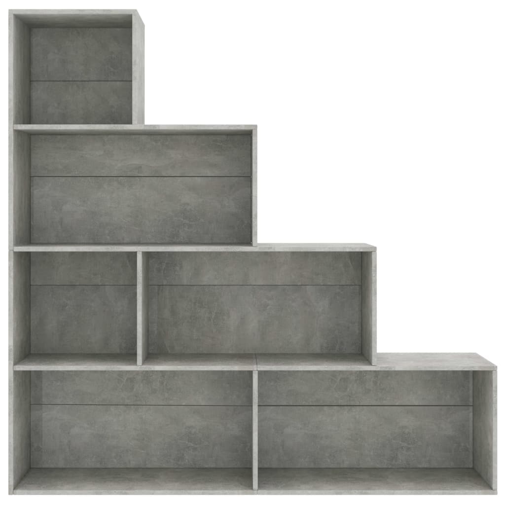 Kirjahylly/tilanjakaja betoninharmaa 155x24x160 cm - Sisustajankoti.fi