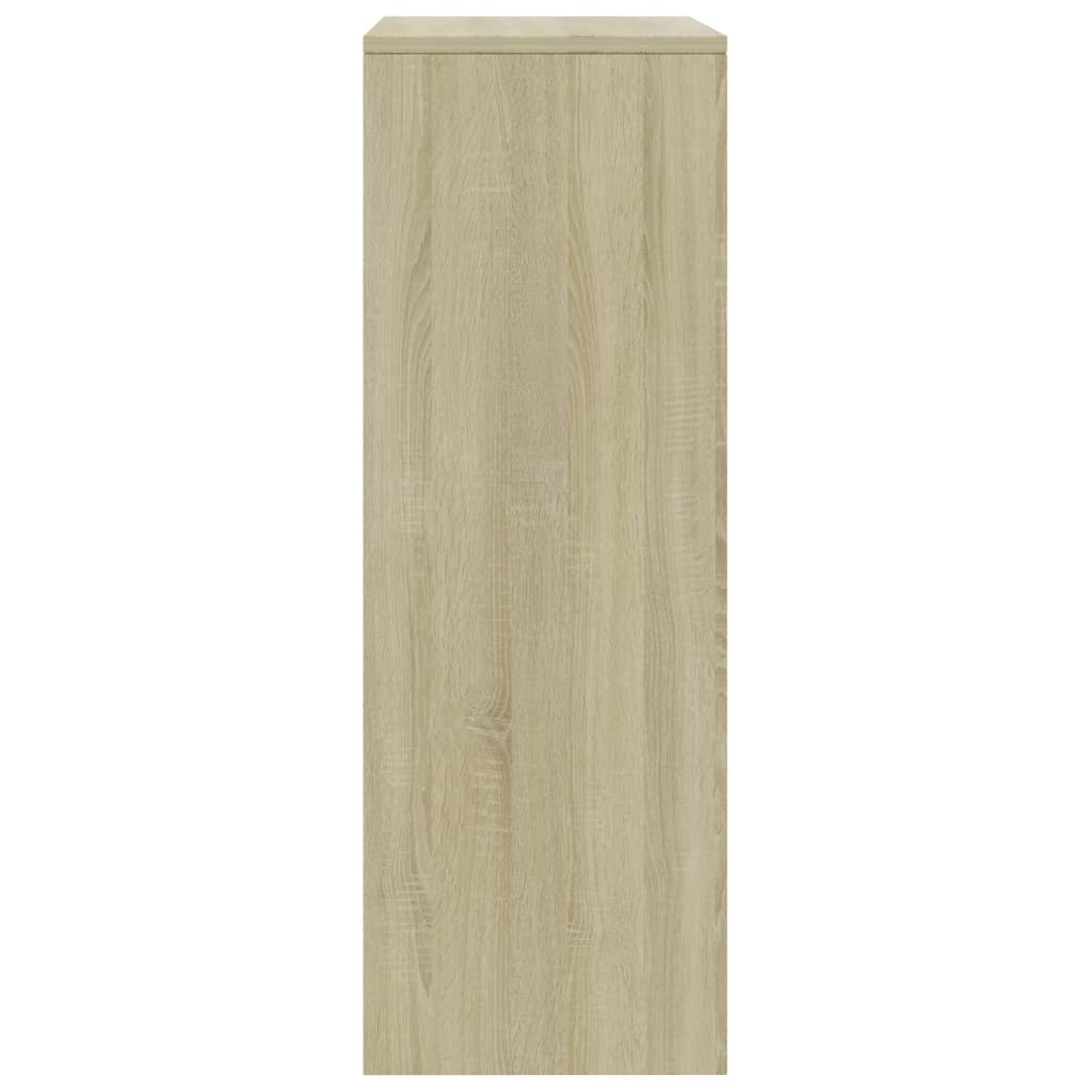Lipasto 6 vetolaatikkoa valk./Sonoma-tammi 50x34x96cm - Sisustajankoti.fi