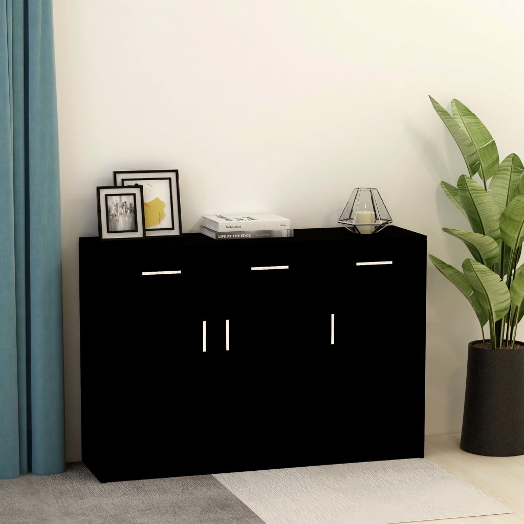 Senkki musta 110x30x75 cm - Sisustajankoti.fi