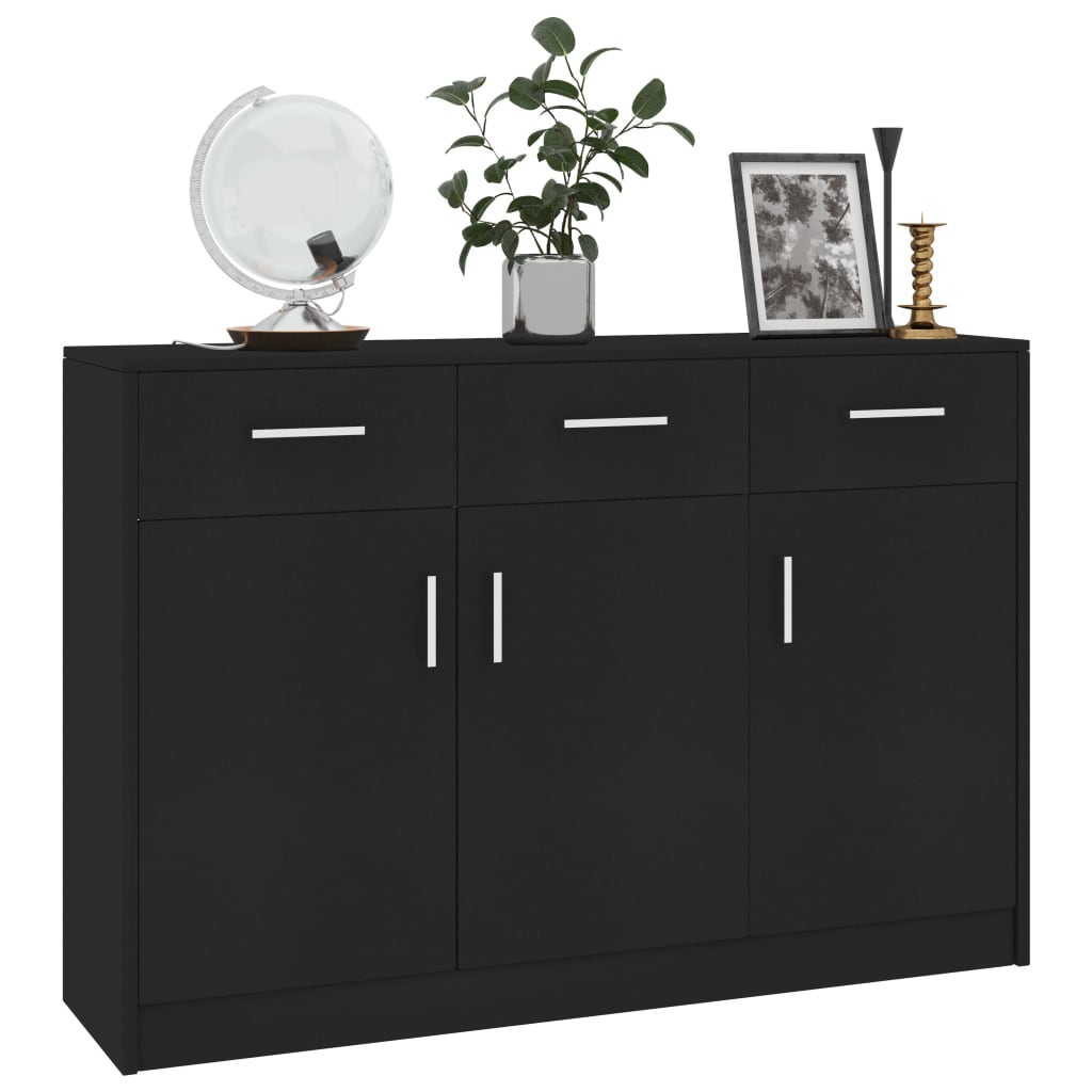Senkki musta 110x30x75 cm - Sisustajankoti.fi