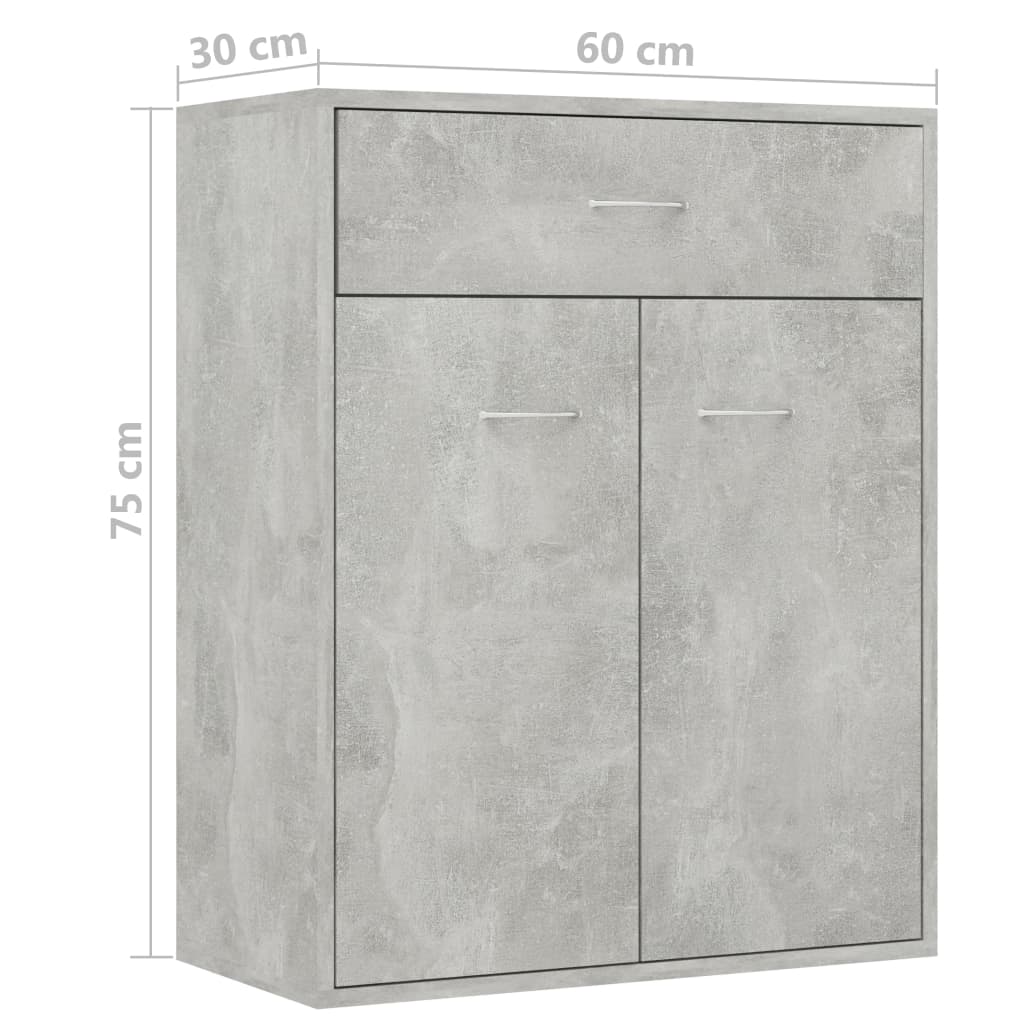 Senkki betoninharmaa 60x30x75 cm - Sisustajankoti.fi