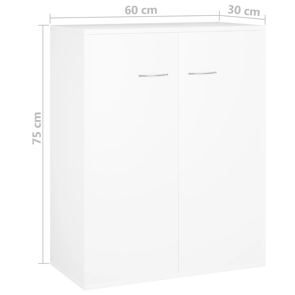 Senkki valkoinen 60x30x75 cm - Sisustajankoti.fi