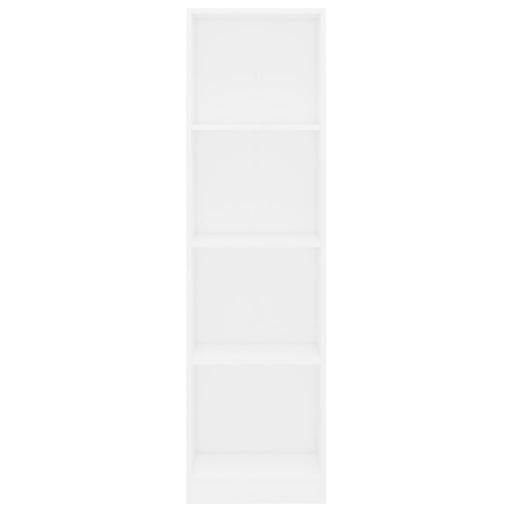 4-tasoinen kirjahylly valkoinen 40x24x142 cm - Sisustajankoti.fi