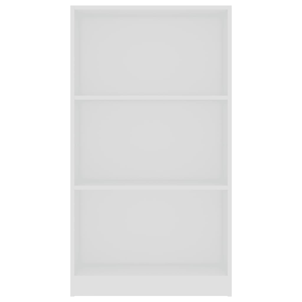 3-tasoinen kirjahylly valkoinen 60x24x108 cm - Sisustajankoti.fi