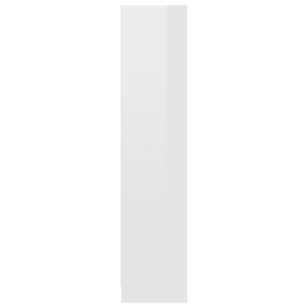 3-tasoinen kirjahylly korkeak. valkoinen 60x24x108 cm - Sisustajankoti.fi