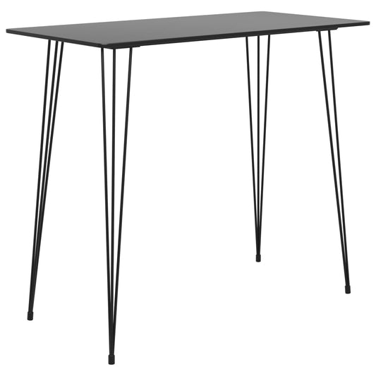 Baaripöytä musta 120x60x105 cm - Sisustajankoti.fi