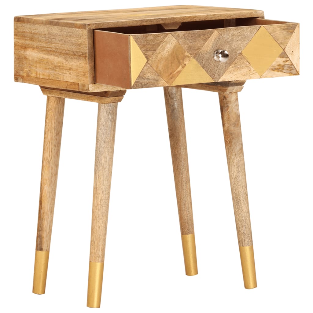 Yöpöytä 43x30x58 cm täysi mangopuu - Sisustajankoti.fi