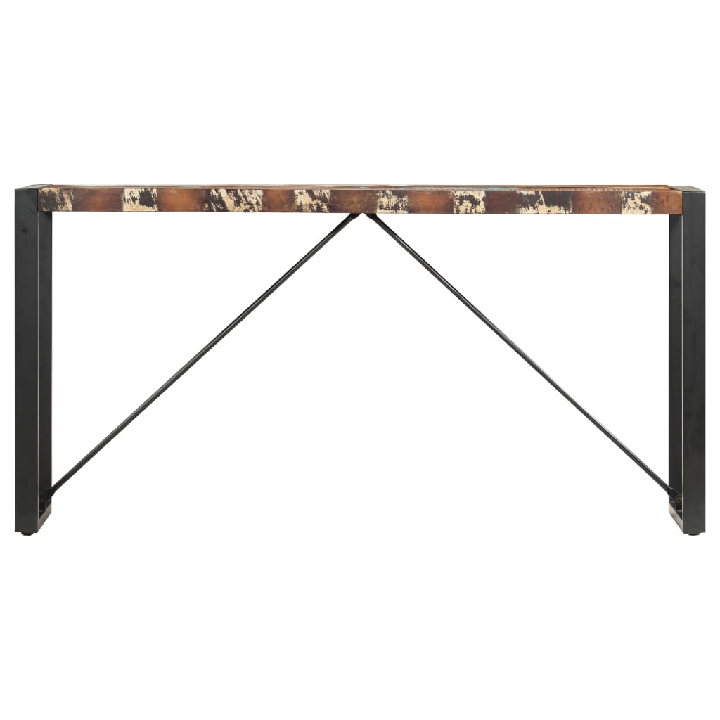 Sivupöytä 150x35x76 cm täysi kierrätetty puu - Sisustajankoti.fi