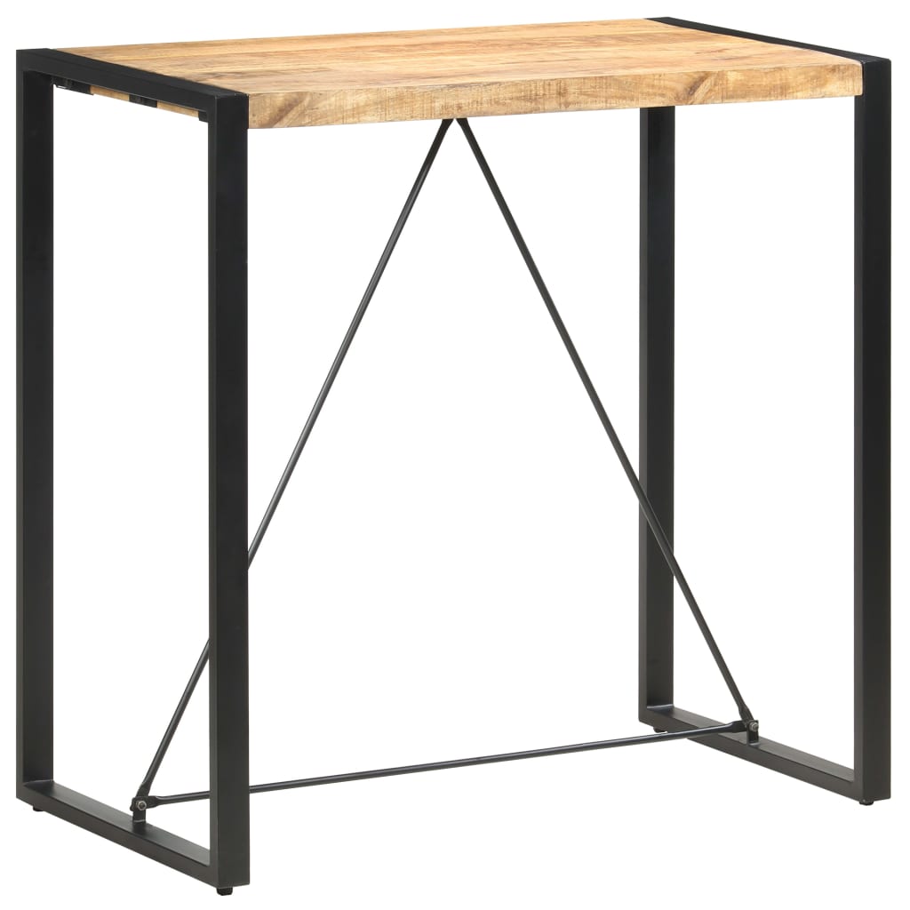 Baaripöytä 110x60x110 cm täysi mangopuu - Sisustajankoti.fi