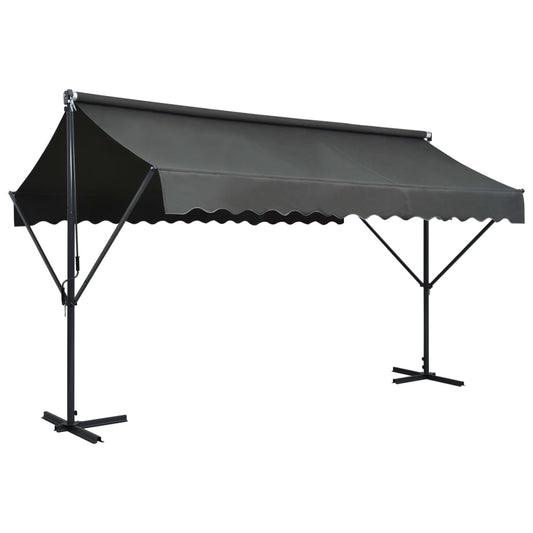 Vapaasti seisova markiisi 400x300 cm antrasiitti - Sisustajankoti.fi