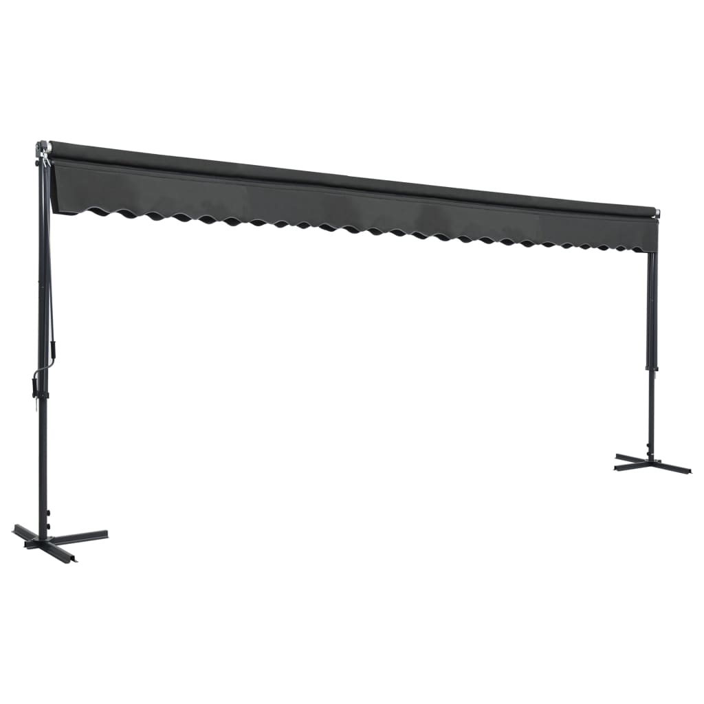 Vapaasti seisova markiisi 600x300 cm antrasiitti - Sisustajankoti.fi