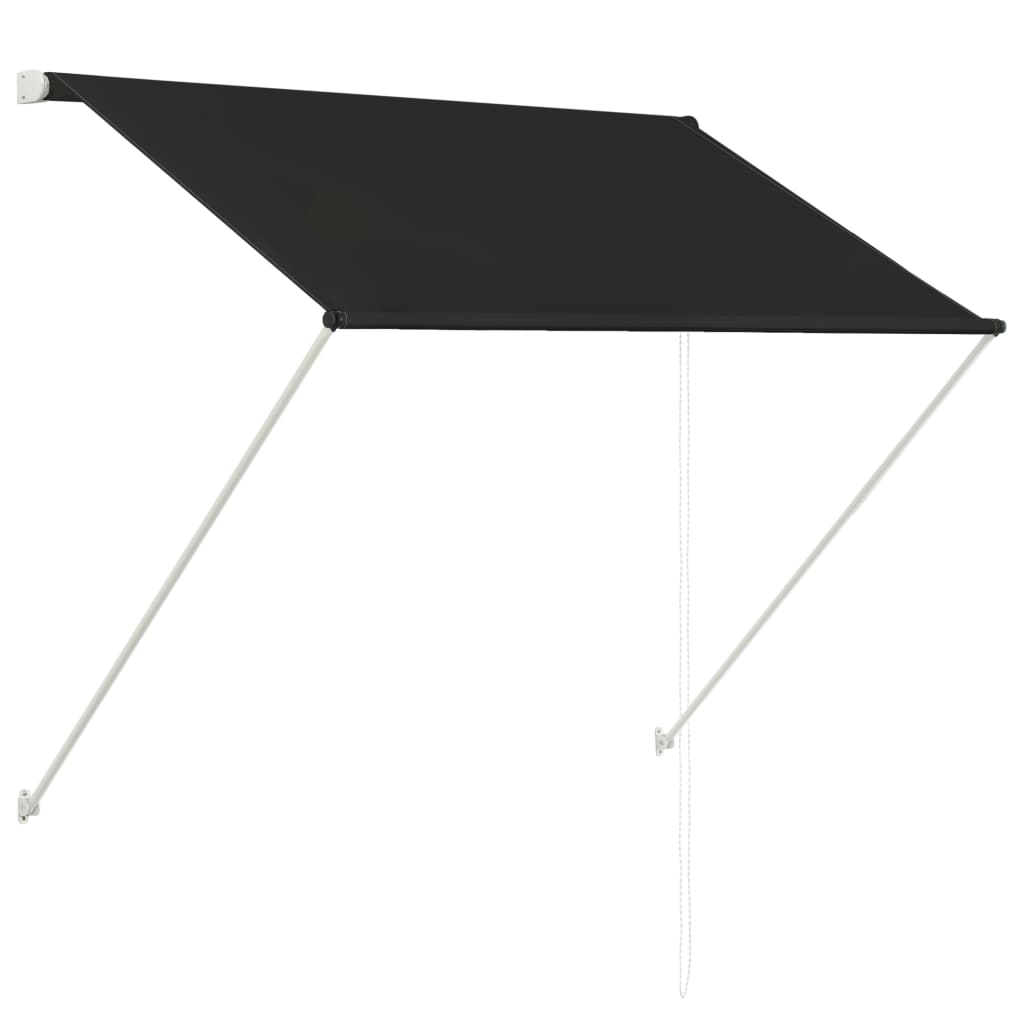 Sisäänkelattava markiisi 100x150 cm antrasiitti - Sisustajankoti.fi
