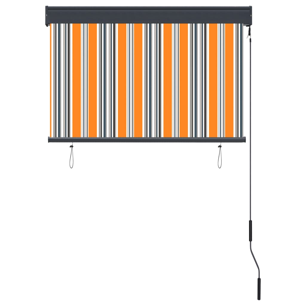 Ulkorullaverho 100x250 cm keltainen ja sininen - Sisustajankoti.fi