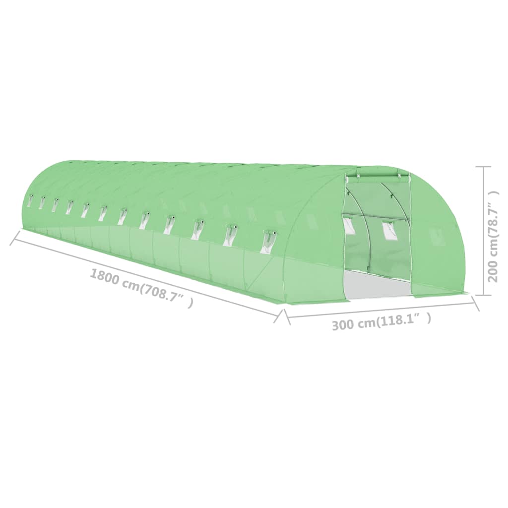 Kasvihuone 54 m² 18x3x2 m - Sisustajankoti.fi