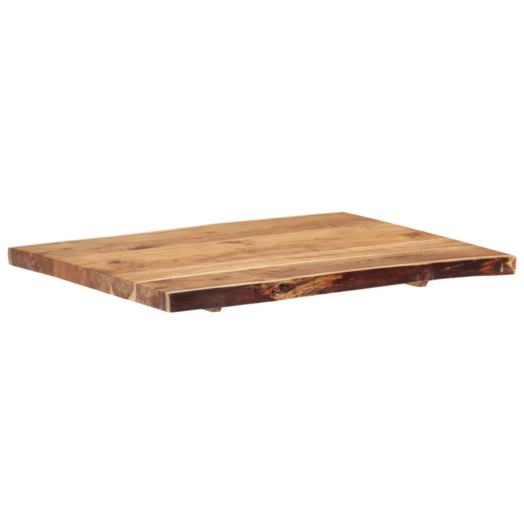 Pöytälevy täysi akaasiapuu 80x60x3,8 cm - Sisustajankoti.fi