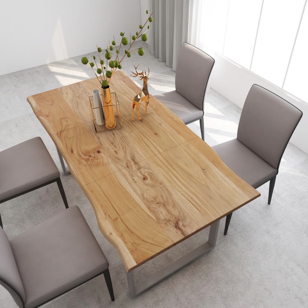 Ruokapöytä 180x90x76 cm täysi akaasiapuu - Sisustajankoti.fi