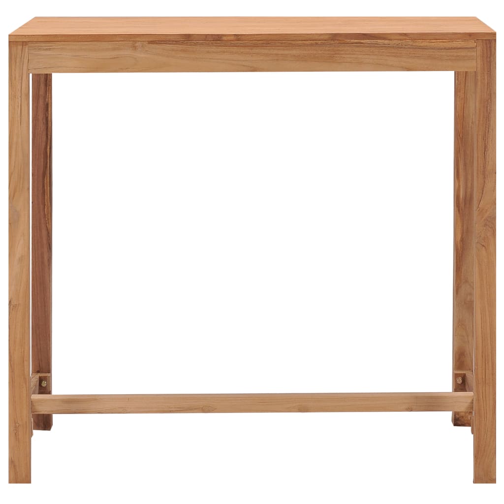 Ulkobaaripöytä 110x60x105 cm täysi tiikki - Sisustajankoti.fi