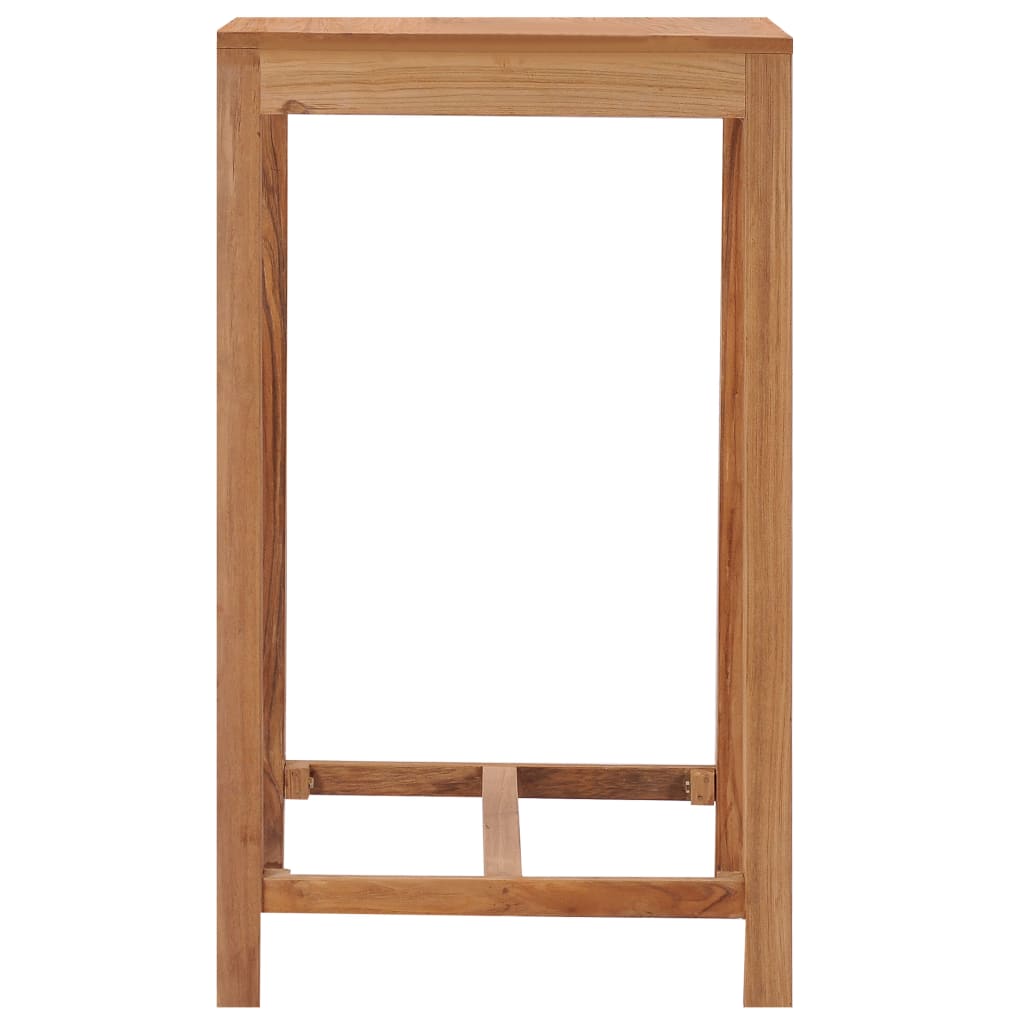Ulkobaaripöytä 60x60x105 cm täysi tiikki - Sisustajankoti.fi