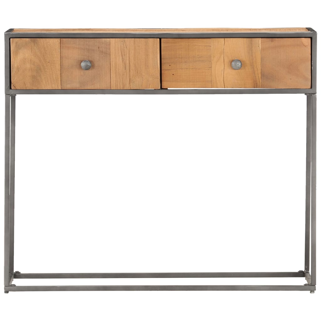 Konsolipöytä 90x30x75 cm täysi kierrätetty puu - Sisustajankoti.fi