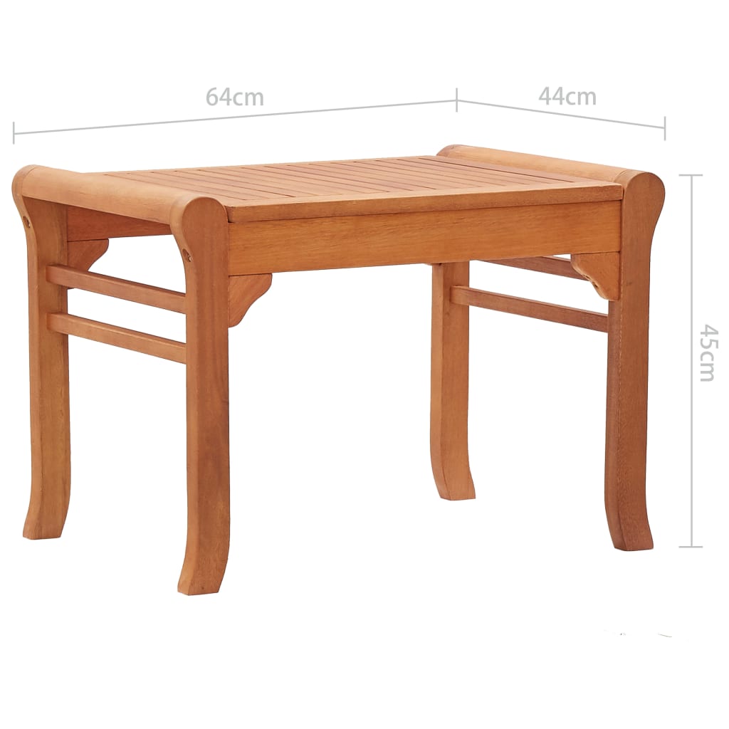 Puutarhapenkki 64 cm täysi eukalyptuspuu - Sisustajankoti.fi