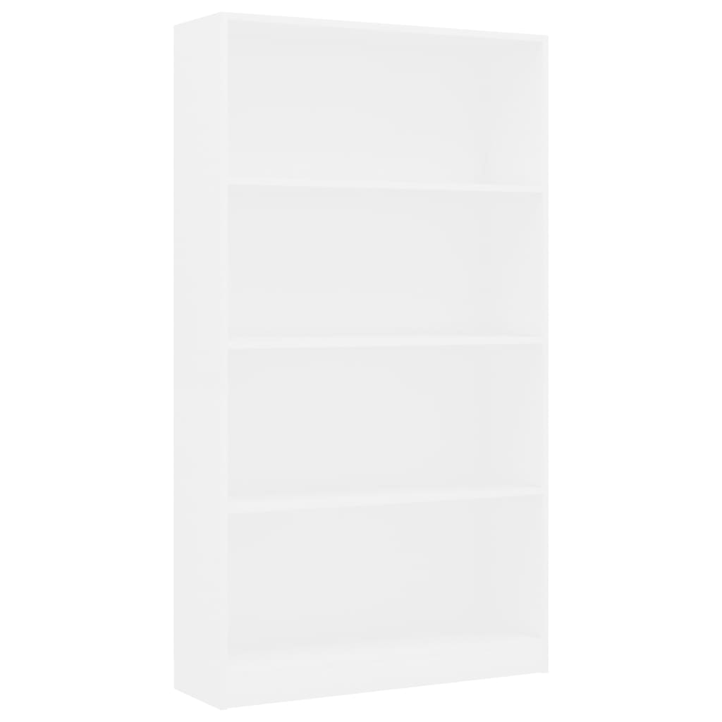 4-tasoinen kirjahylly valkoinen 80x24x142 cm - Sisustajankoti.fi