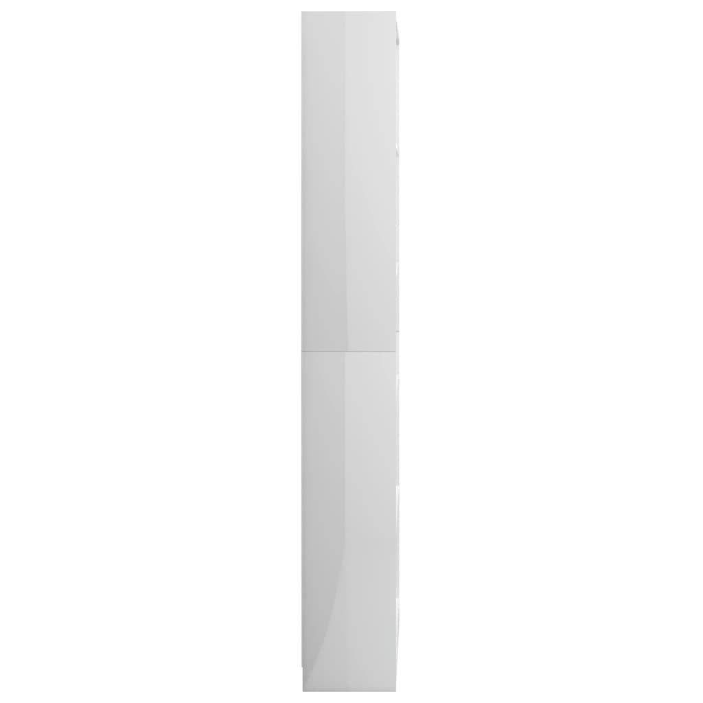 5-tasoinen kirjahylly korkeak. valkoinen 80x24x175 cm - Sisustajankoti.fi