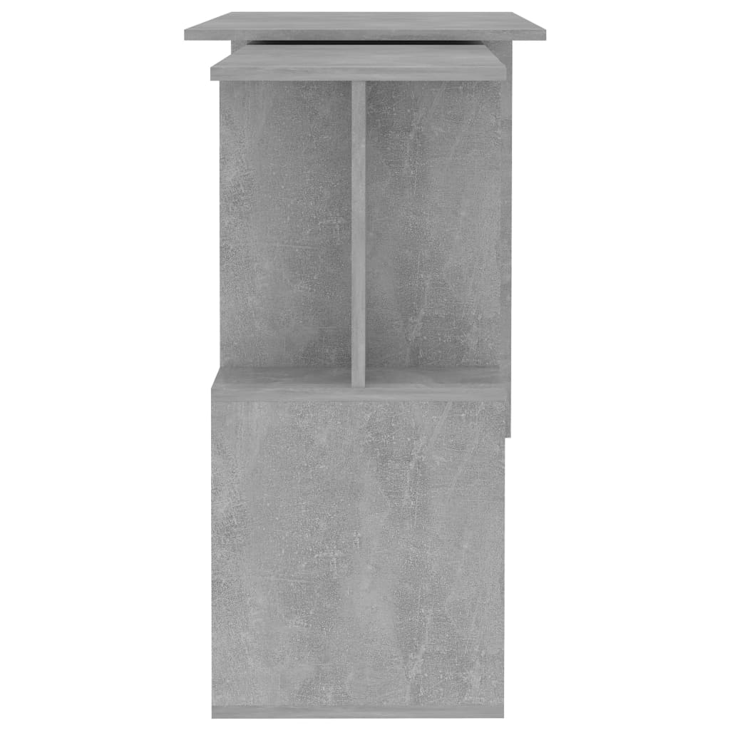 Kulmapöytä betoninharmaa 200x50x76 cm - Sisustajankoti.fi