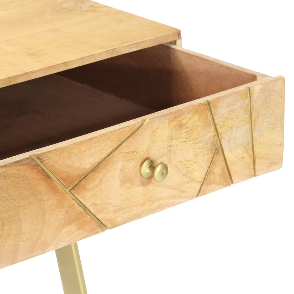 Kirjoituspöytä vetolaatikoilla 100x55x75 cm täysi mangopuu - Sisustajankoti.fi