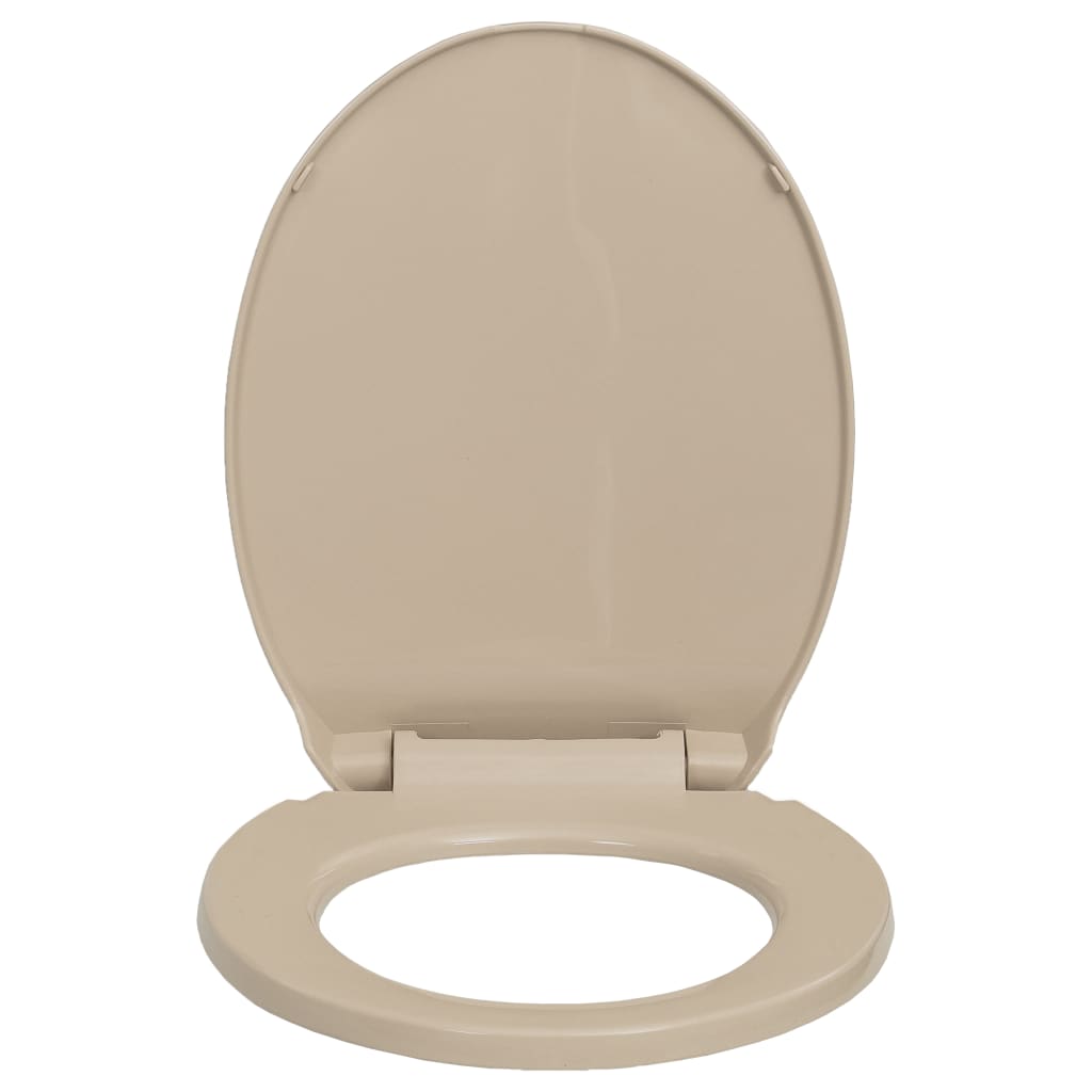 WC-istuin pehmeästi sulkeutuva beige soikea - Sisustajankoti.fi