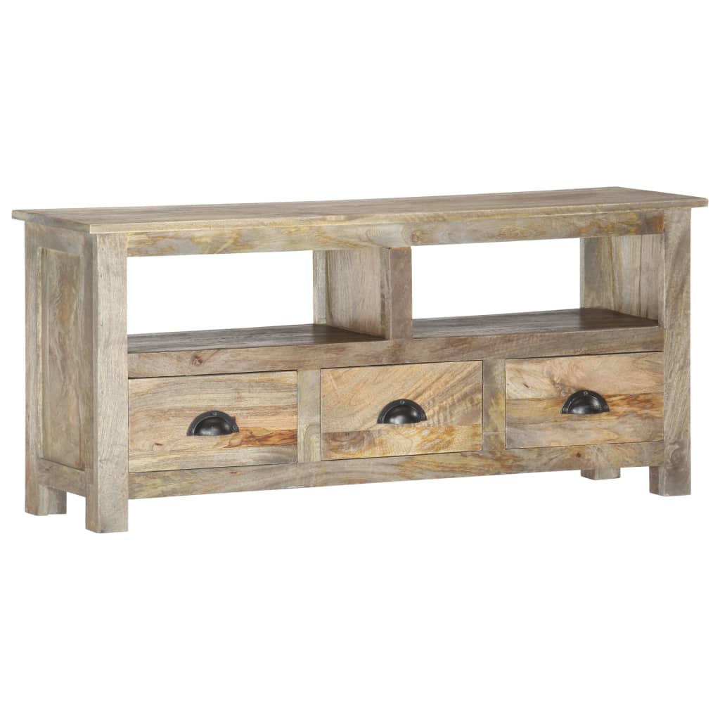 TV-taso 110x30x50 cm täysi mangopuu - Sisustajankoti.fi