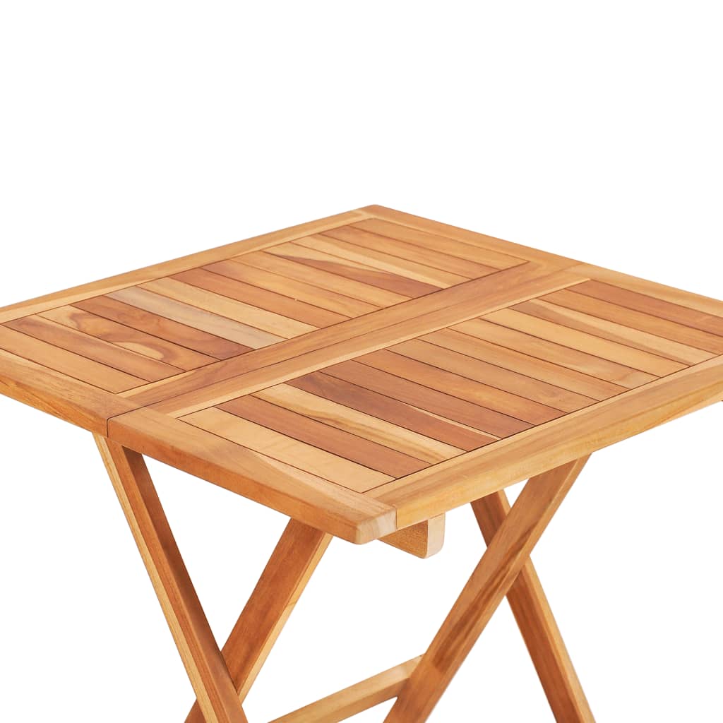 Kokoontaittuva bistropöytä 60x60x65 cm täysi tiikki - Sisustajankoti.fi