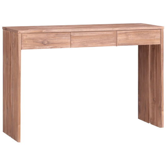 Konsolipöytä 110x35x75 cm täysi tiikki - Sisustajankoti.fi