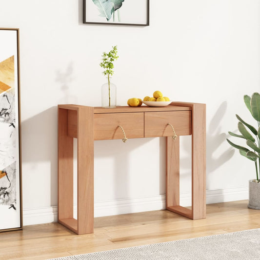 Konsolipöytä 90x35x75 cm täysi tiikki - Sisustajankoti.fi