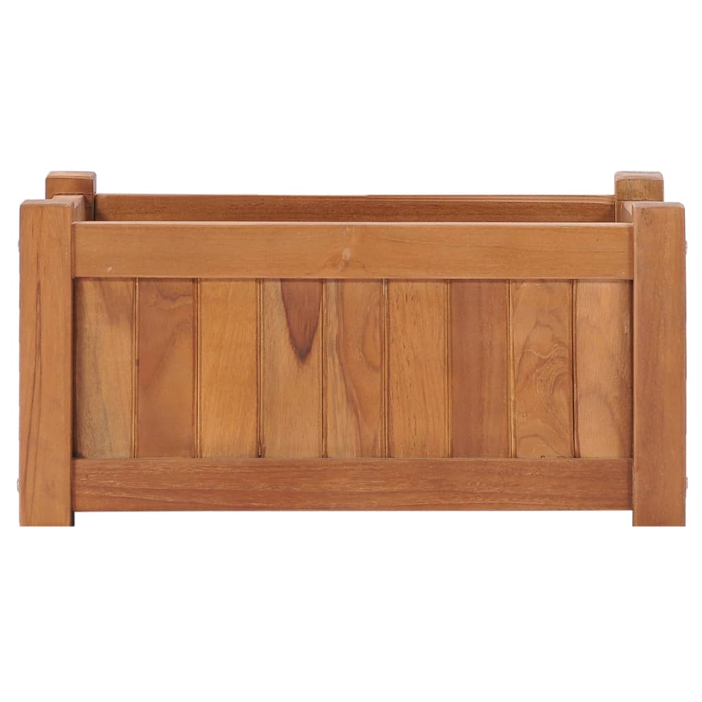 Korotettu kukkalaatikko 50x25x25 cm täysi tiikki - Sisustajankoti.fi