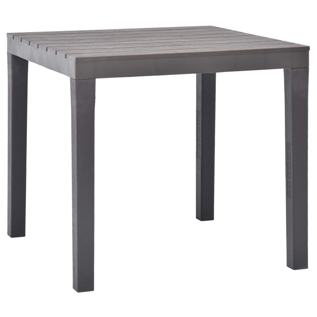 Puutarhapöytä mokka 78x78x72 cm muovi - Sisustajankoti.fi