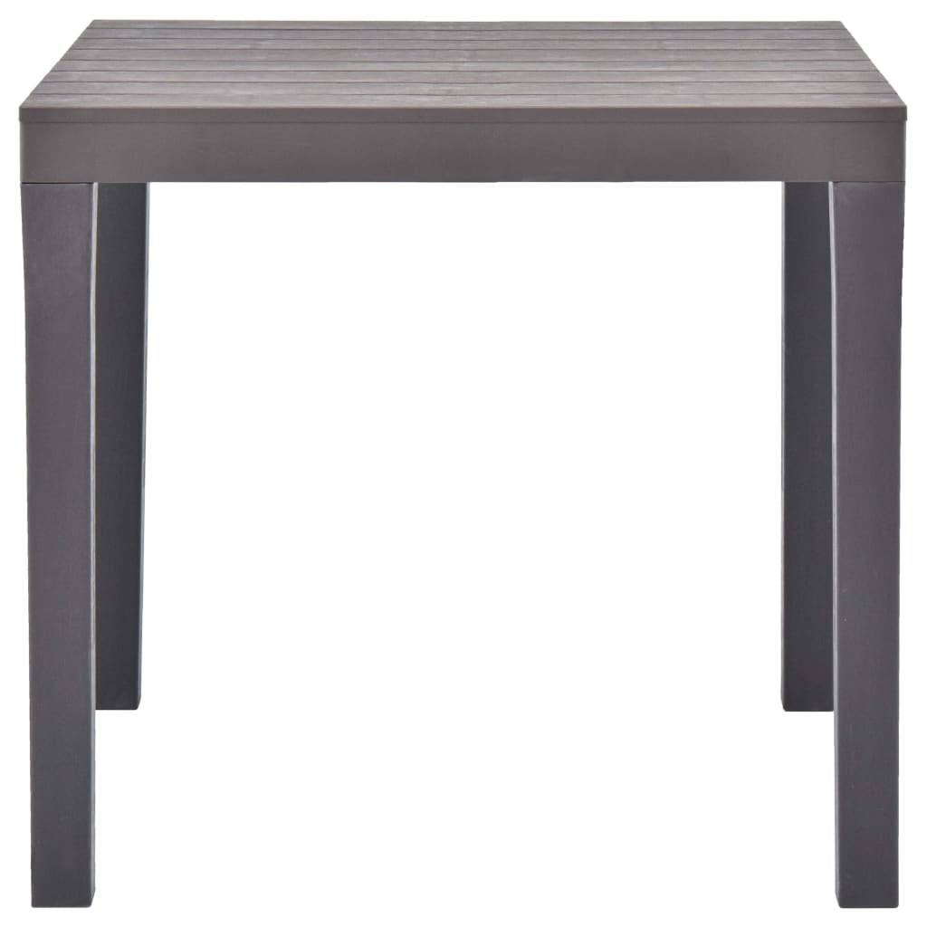 Puutarhapöytä mokka 78x78x72 cm muovi - Sisustajankoti.fi