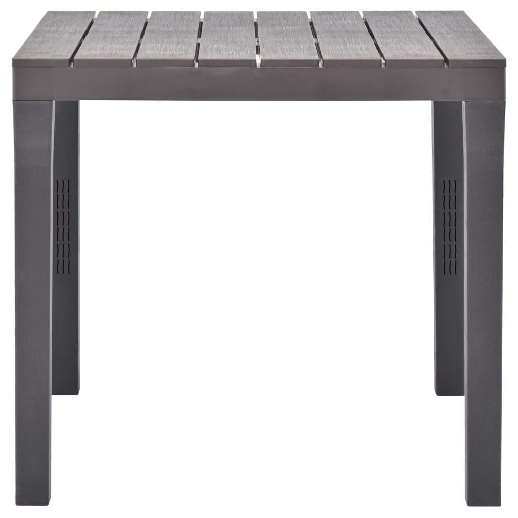 Puutarhapöytä mokka 78x78x72 cm muovi - Sisustajankoti.fi