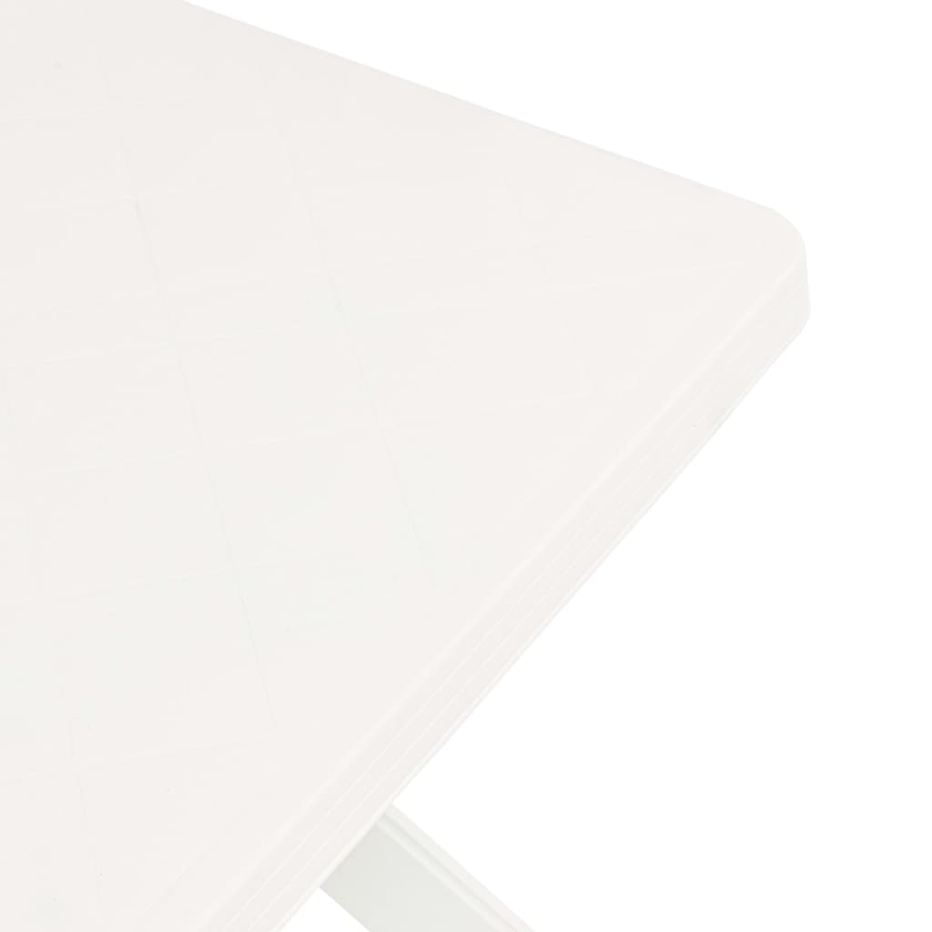 Bistropöytä valkoinen 70x70x72 cm muovi - Sisustajankoti.fi