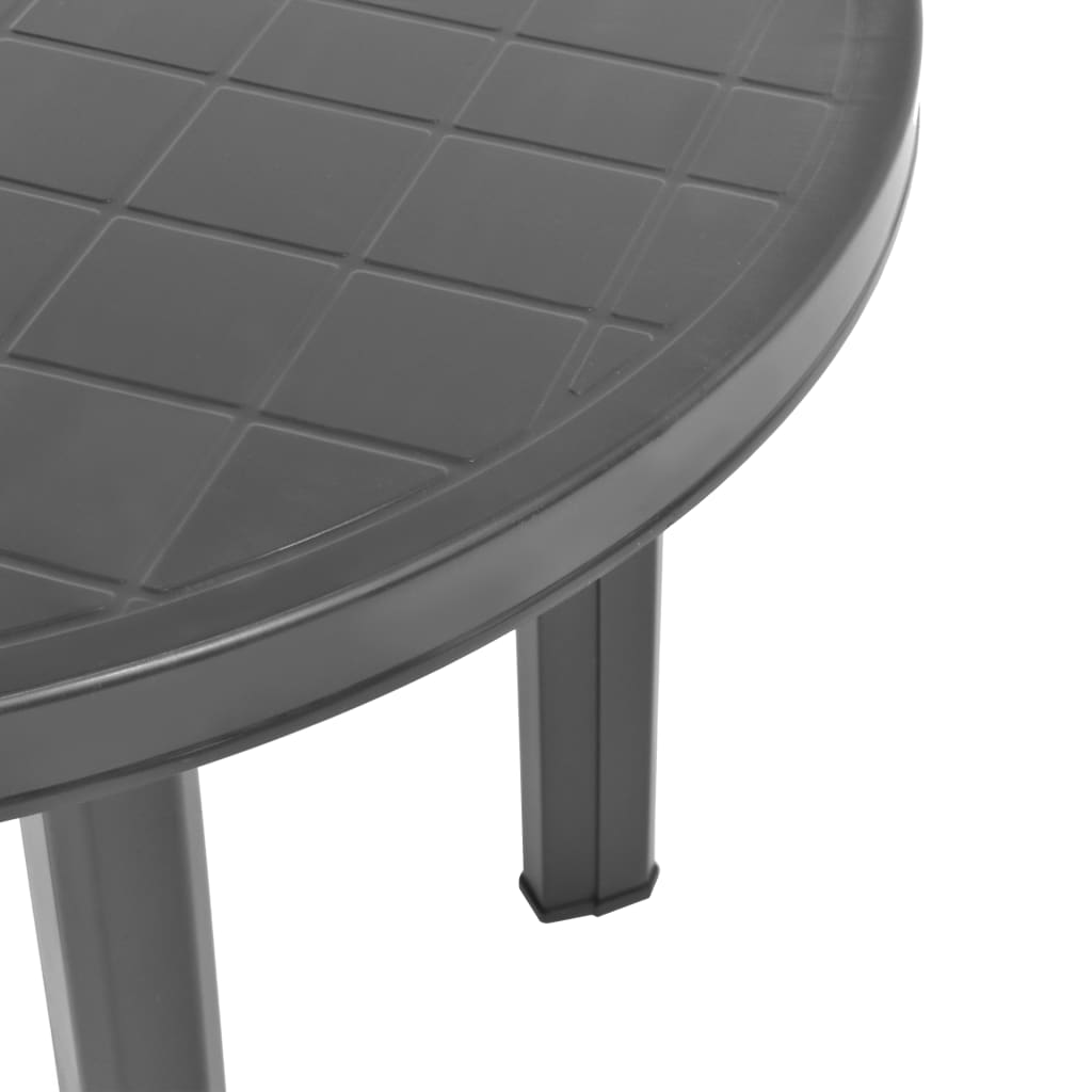 Puutarhapöytä antrasiitti 89 cm muovi - Sisustajankoti.fi