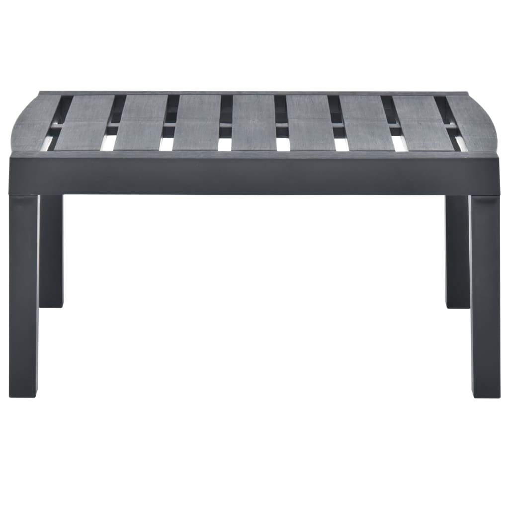 Ulkopöytä antrasiitti 78x55x38 cm muovi - Sisustajankoti.fi