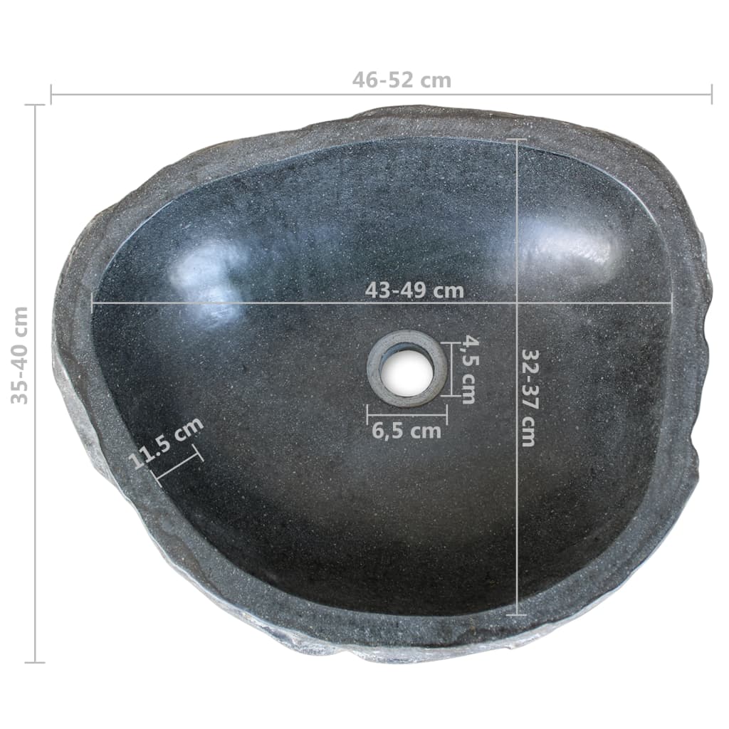 Pesuallas jokikivi soikea 46-52 cm - Sisustajankoti.fi