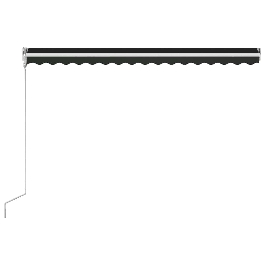 Automaattisesti sisäänkelattava markiisi 450x300 cm antrasiitti - Sisustajankoti.fi