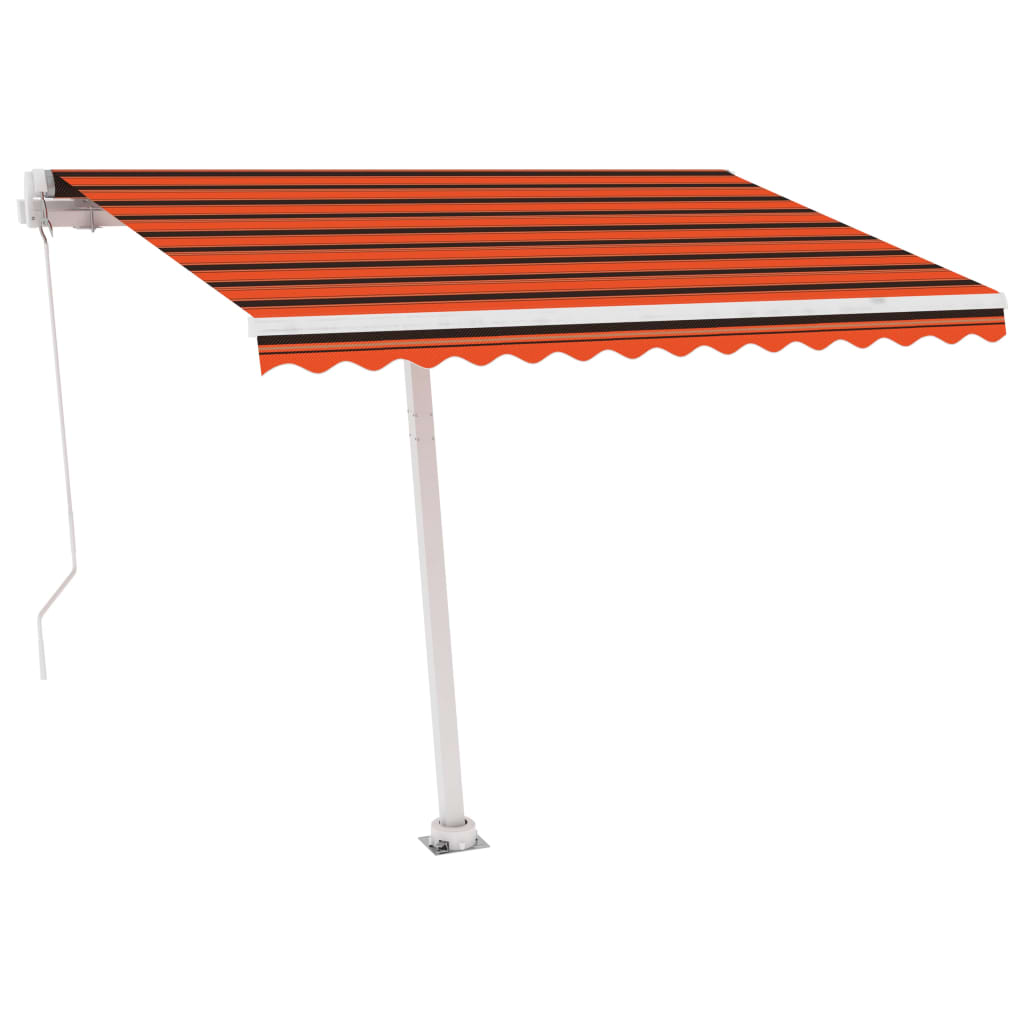 Manuaalisesti sisäänkelattava markiisi 350x250 cm antrasiitti - Sisustajankoti.fi