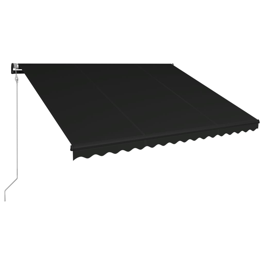 Automaattisesti sisäänkelattava markiisi 450x300 cm antrasiitti - Sisustajankoti.fi