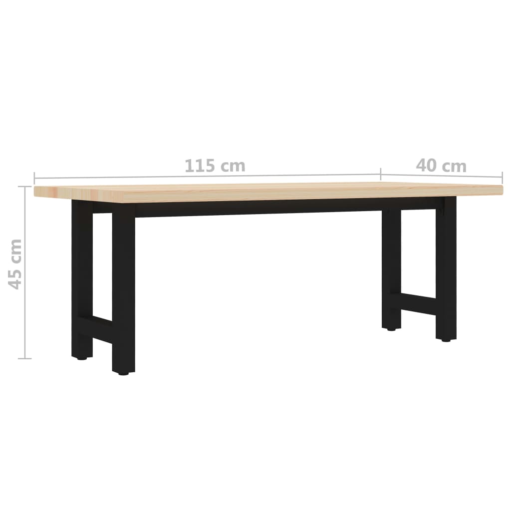 Penkki 115x40x45 cm mänty - Sisustajankoti.fi