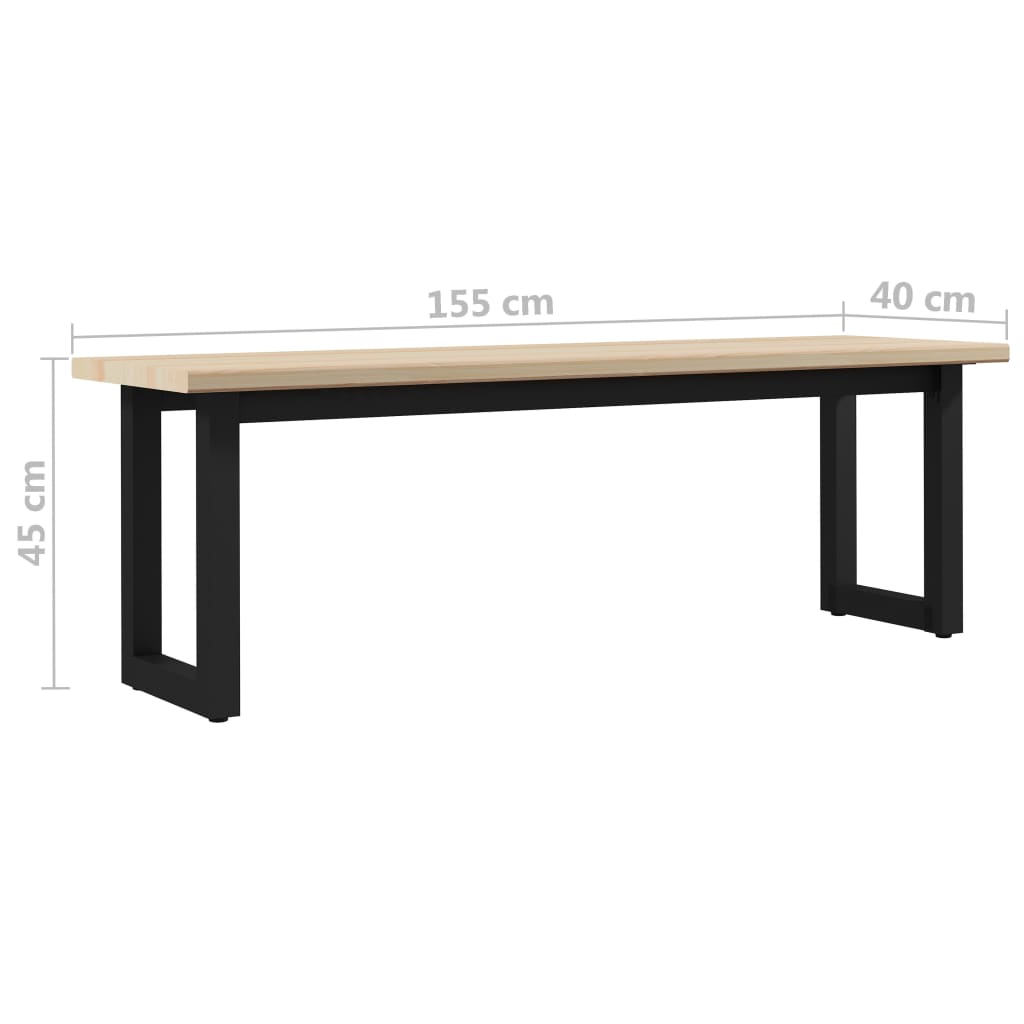 Penkki 155x40x45 cm mänty - Sisustajankoti.fi